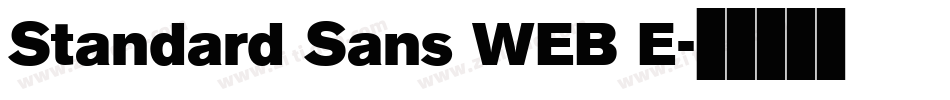 Standard Sans WEB E字体转换